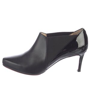 Leather mules. La cicogna 70 calf/patent